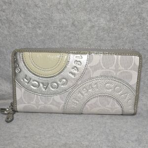 Coach Patchwork Women's Wallet in Silver